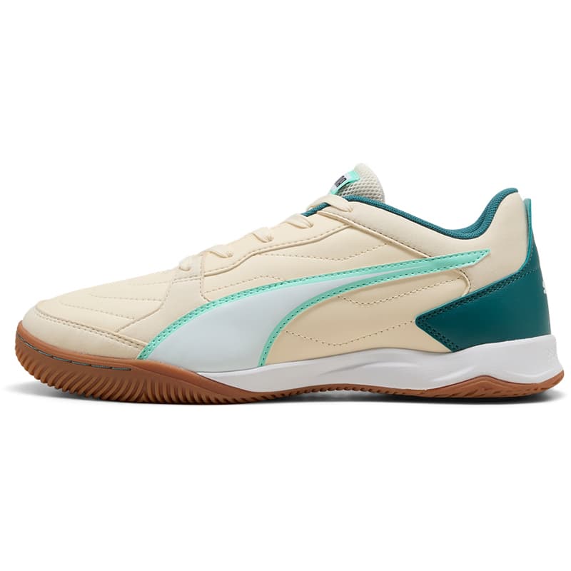 puma pressing 4 hallen-fussballschuhe 06 sugared almond puma emerald ice mint jelly puma 40