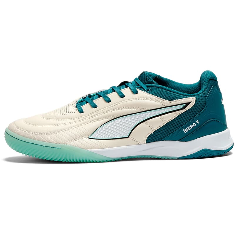 puma ibero 5 hallen-fussballschuhe 06 sugared almond puma emerald ice mint jelly puma 39